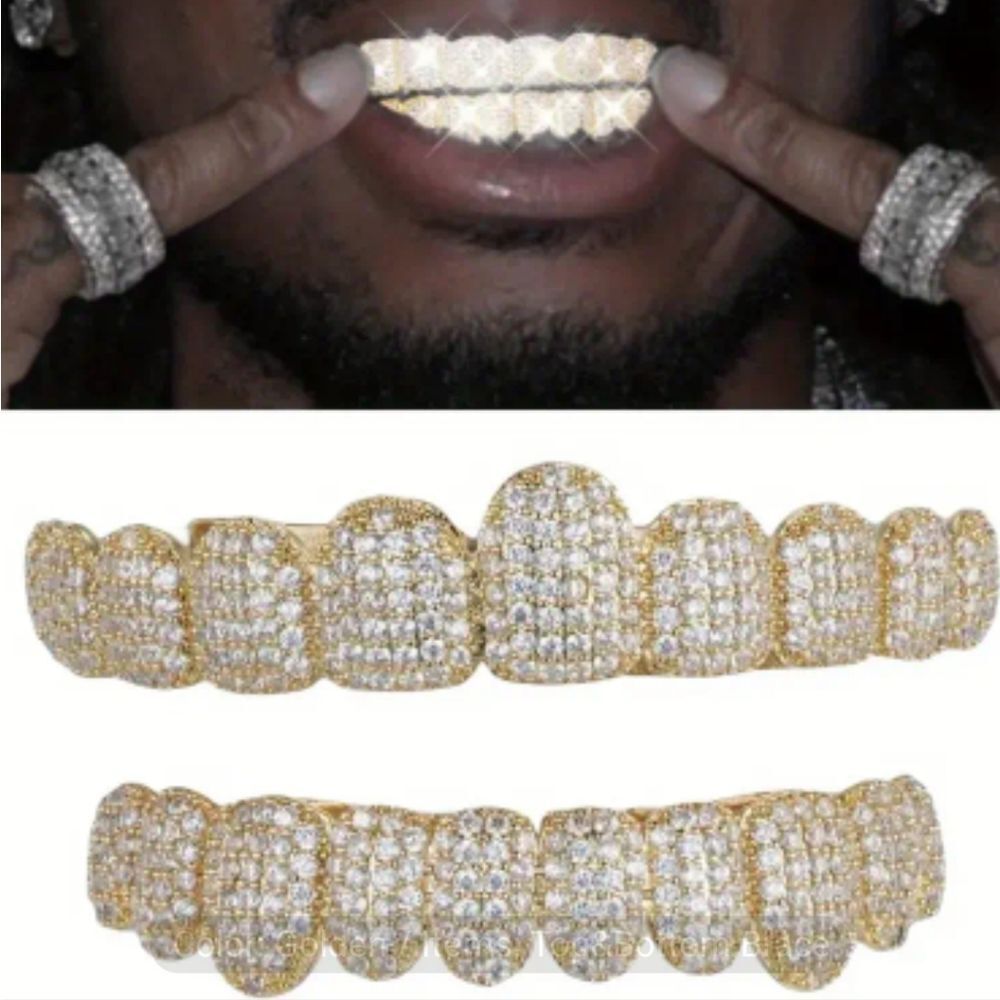 Gold and Diamond Grillz